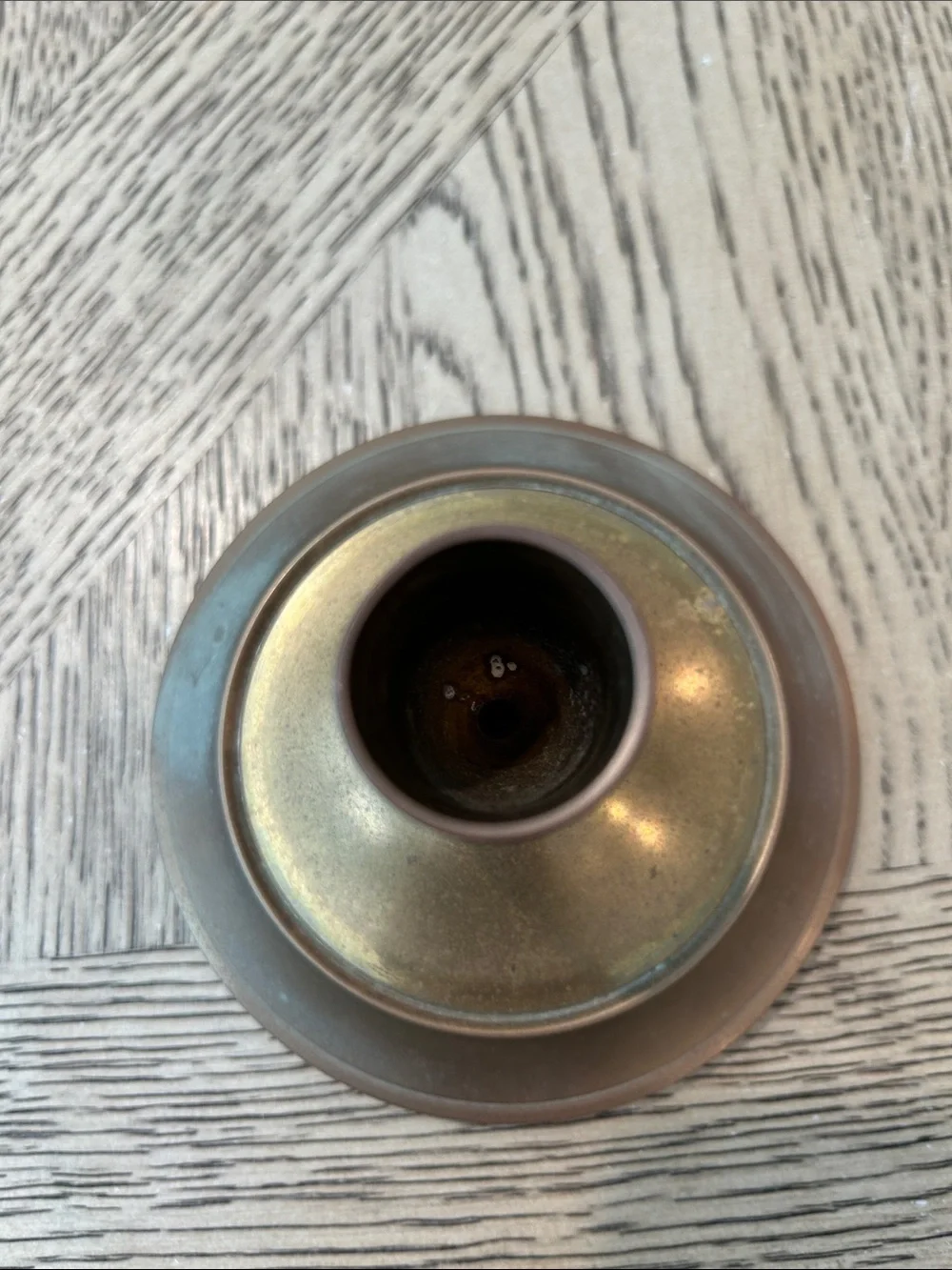 Vintage Brass Taper Candle Holder -